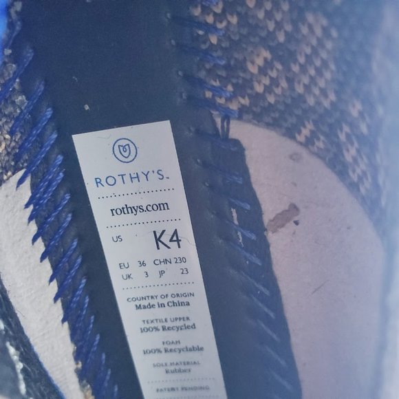 Rothy's Girl's Multicolor Cheetah Print Casual Slip On Loafer Size 4 - Picture 9 of 10